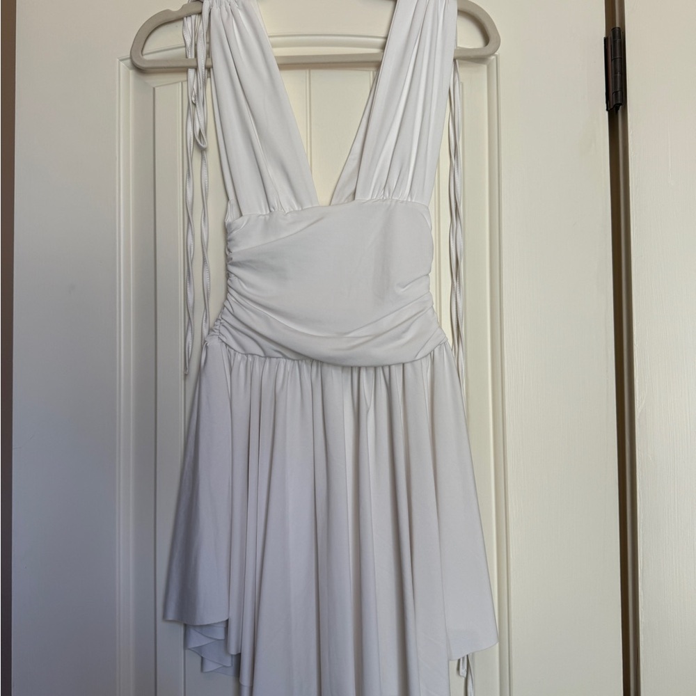 White Mini Dress - Picture 2 of 3